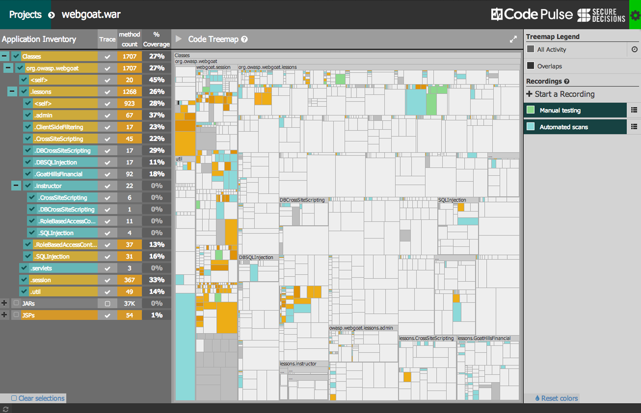 Code Pulse Visualization